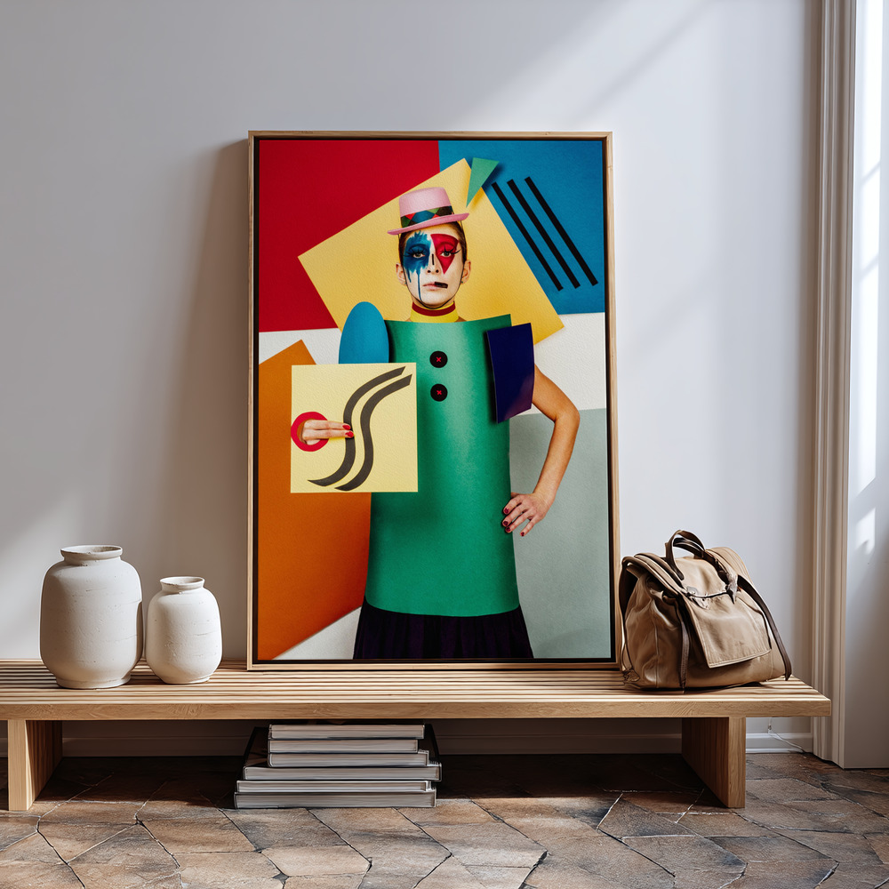 Canvas print - Suprematist portrait of Lena Naymkina in guest room
