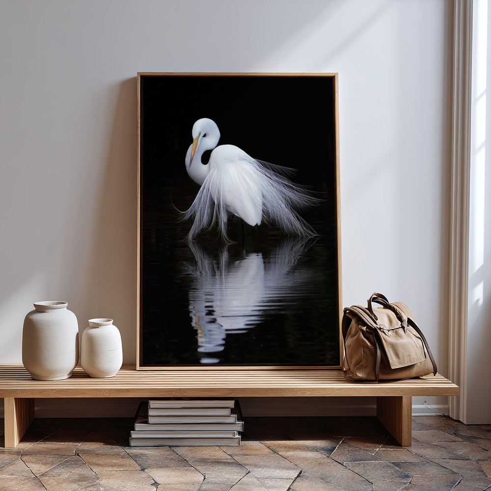 Canvas print - Watching in guest room