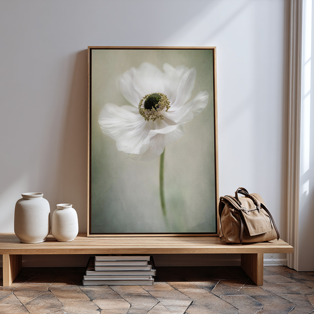 Canvas schilderi - Single White in guest room