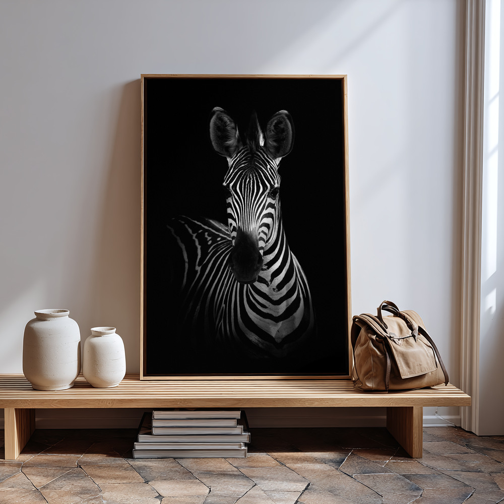 Canvas print - The Zebra in guest room