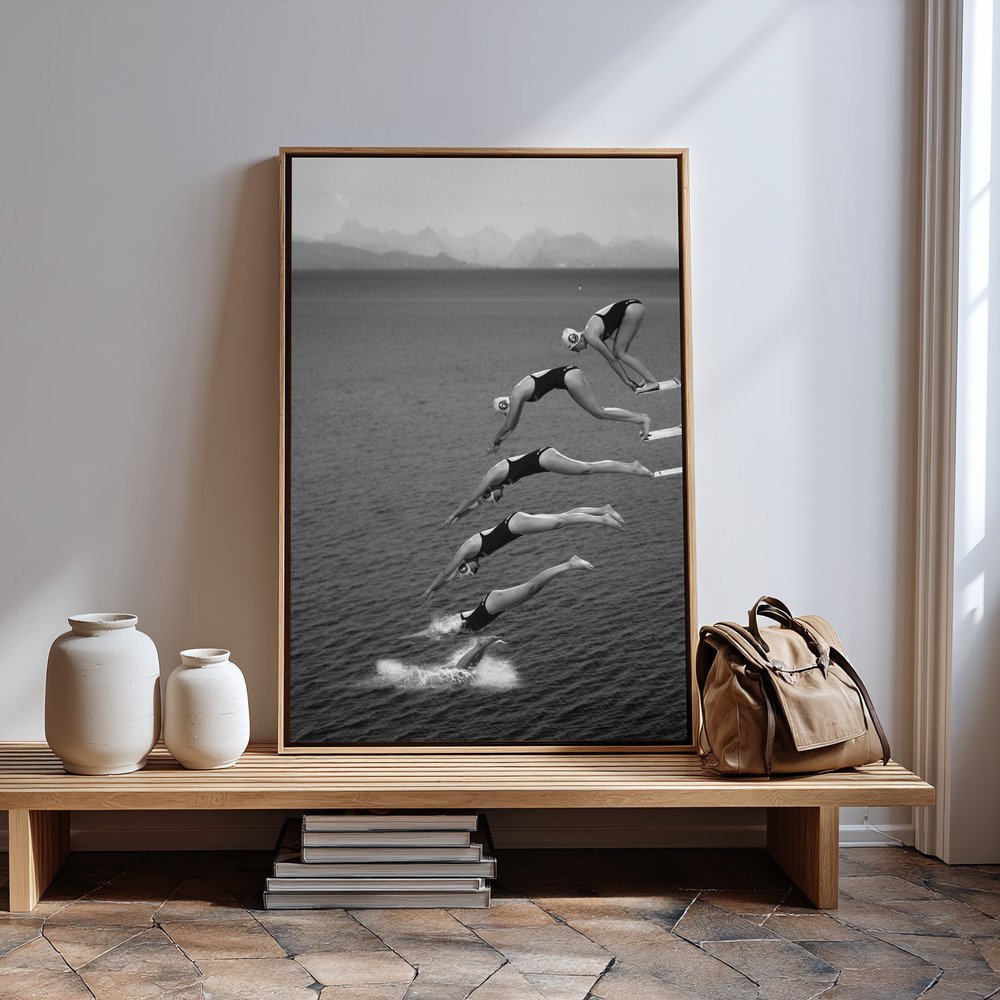 Canvas schilderi - The beauty of diving in guest room