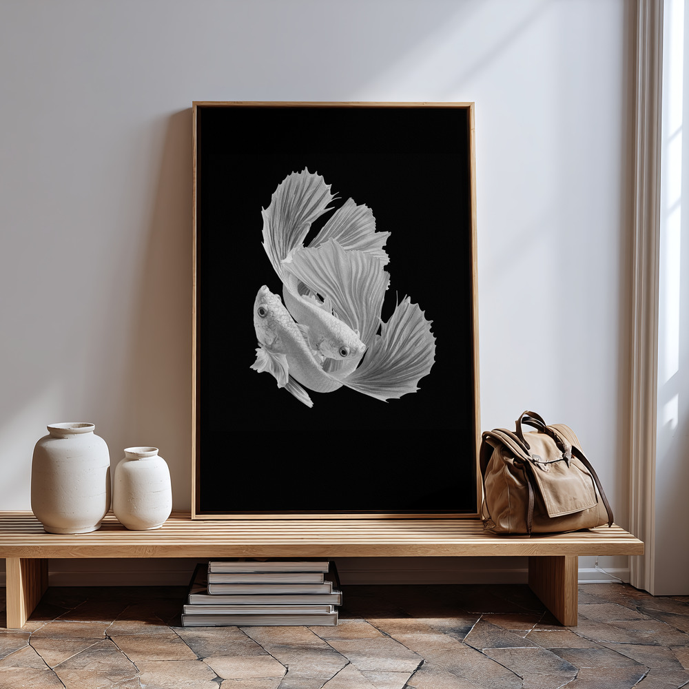 Stampe su tela - White Love in guest room