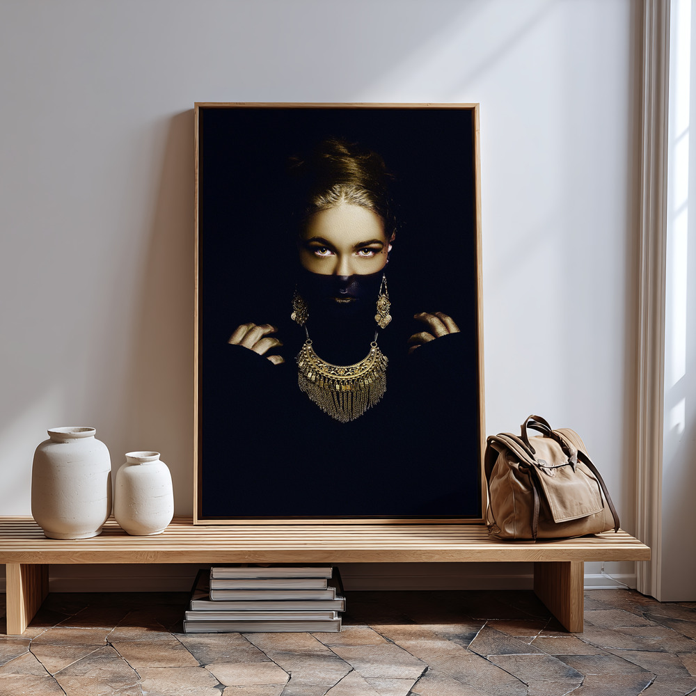 Canvas print - Coyolxauhqui in guest room