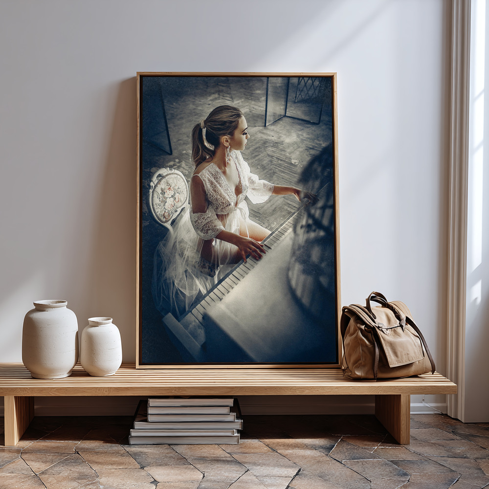 Canvas print - In the music of light in guest room