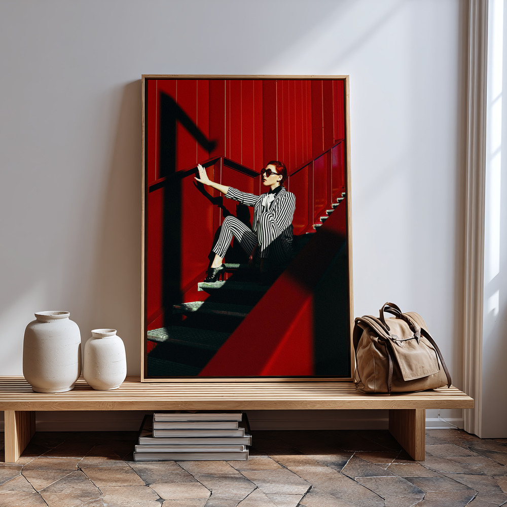 Canvas print - Fashion Geometry in guest room