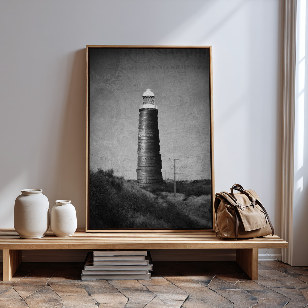 Canvas print - Light after Dark in guest room