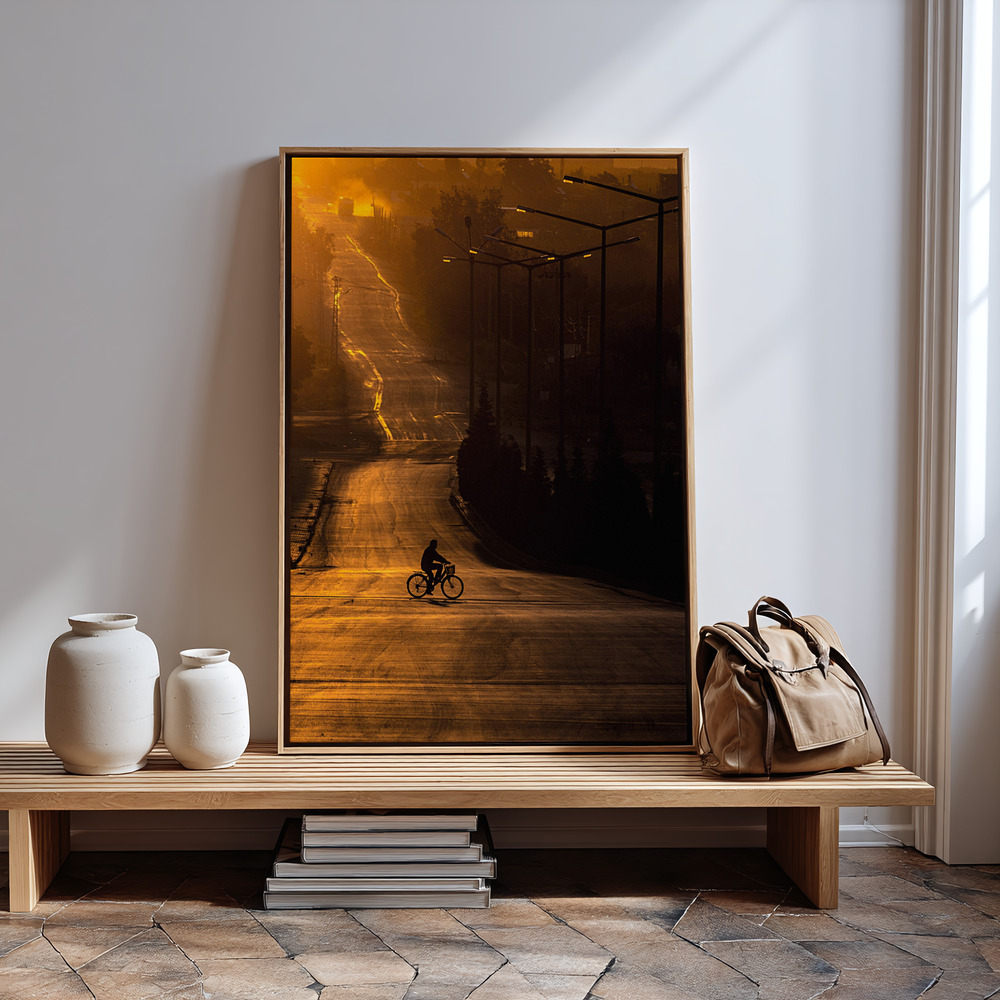 Canvas print - On the way to work in guest room