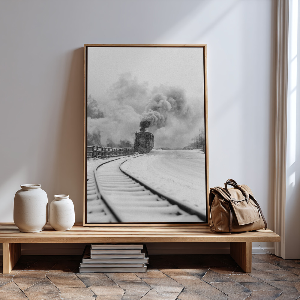 Canvas print - Mocanita Hutulca in guest room
