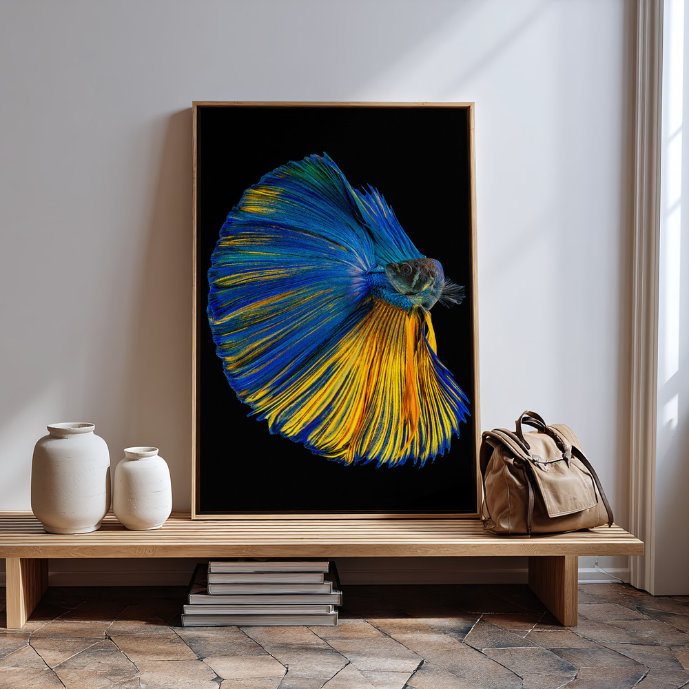 Stampe su tela - Yellow & Blue in guest room
