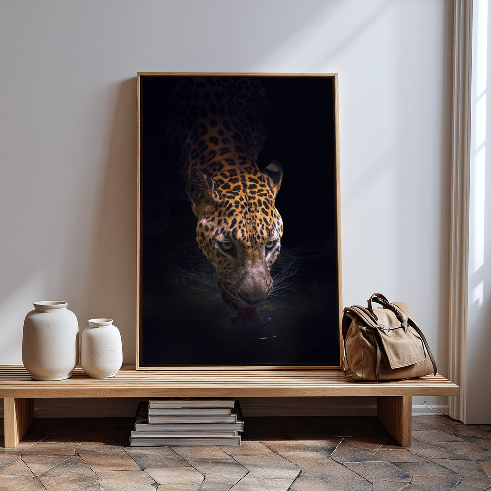 Canvas print - Drinking in guest room