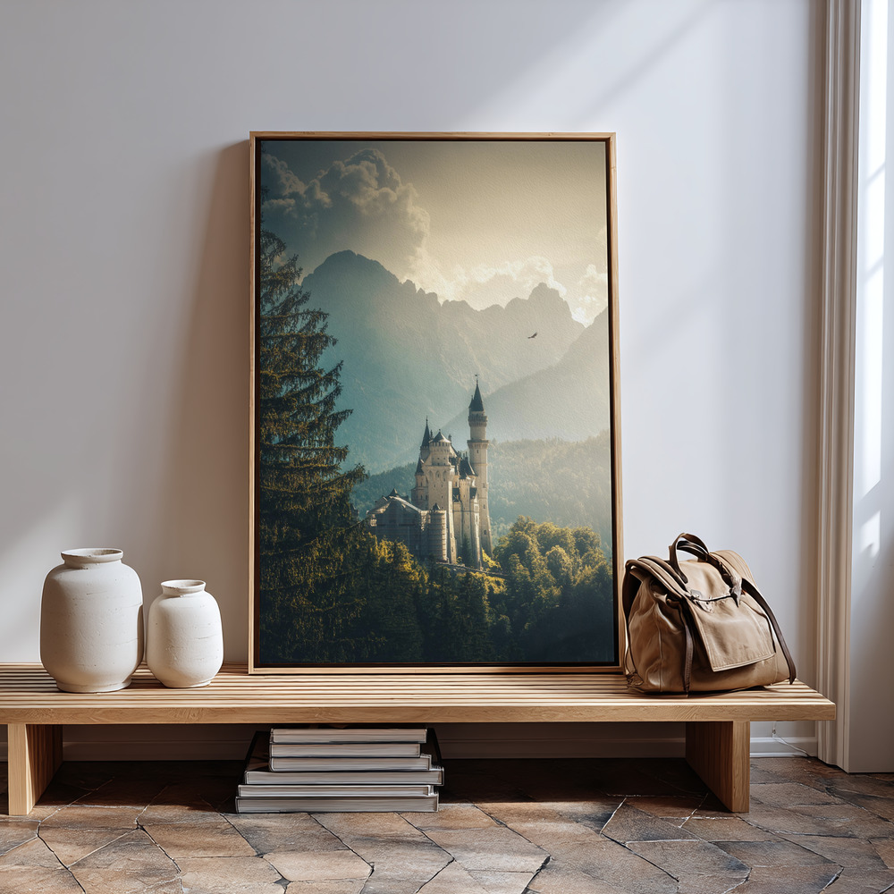 Canvas print - Neuschwanstein Castle in guest room