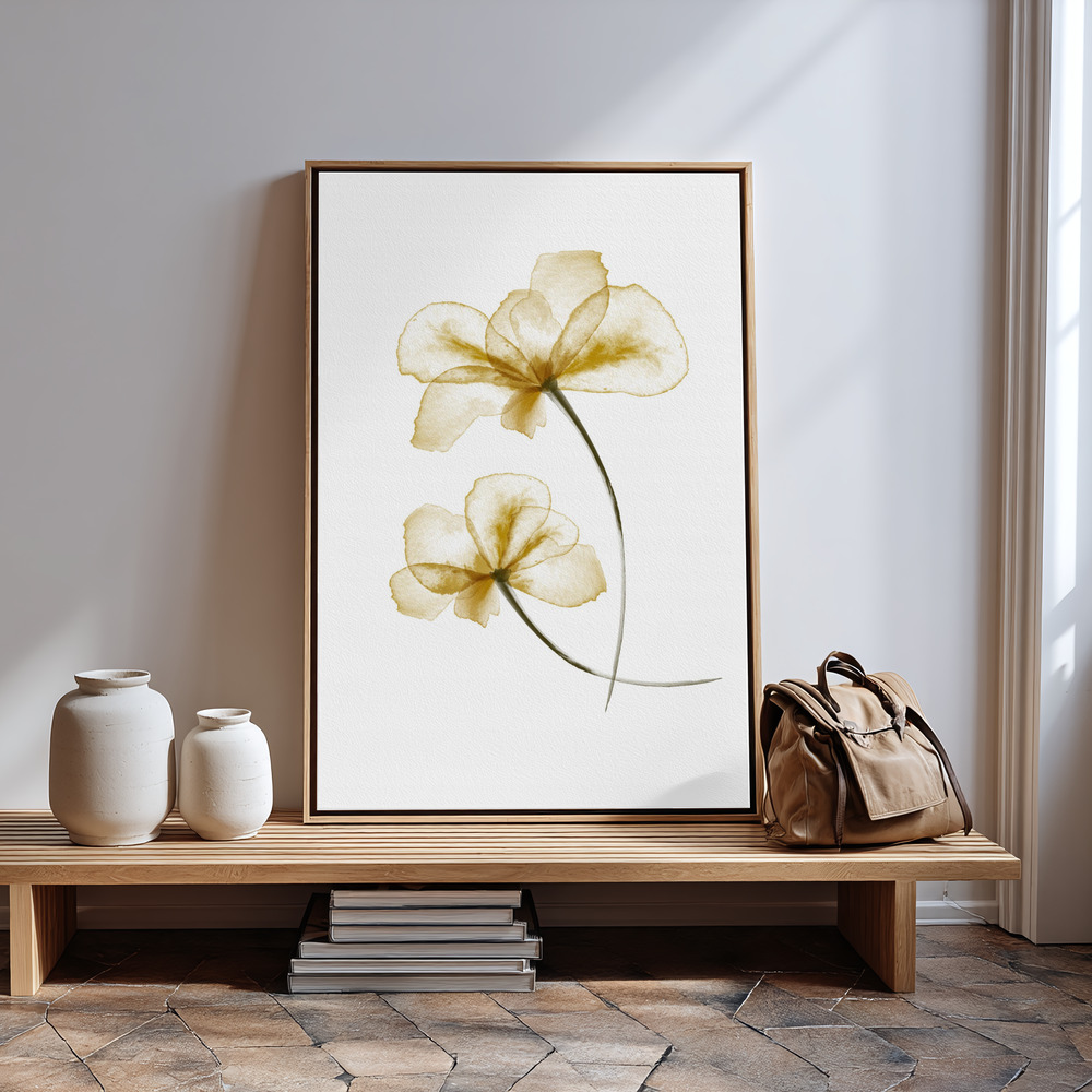 Obraz na płótnie - Pressed Flowers przy wejściu