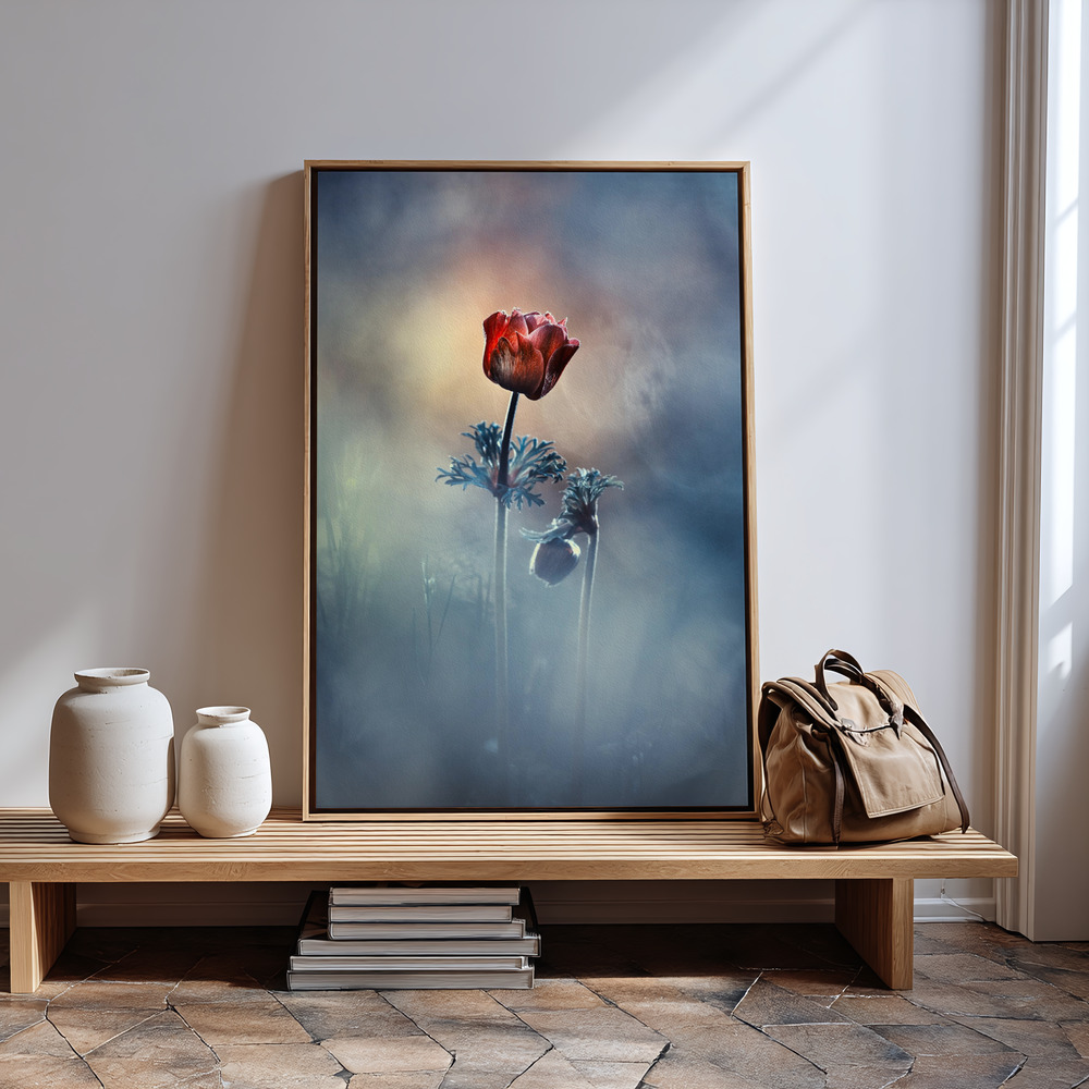 Canvas print - Where poetry and memories remain in guest room