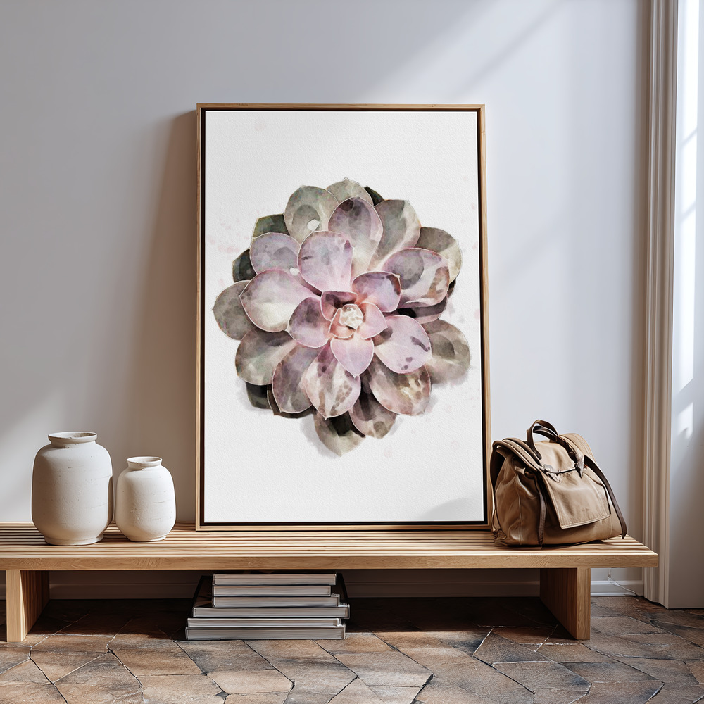 Canvas print - Succulent 01 in guest room