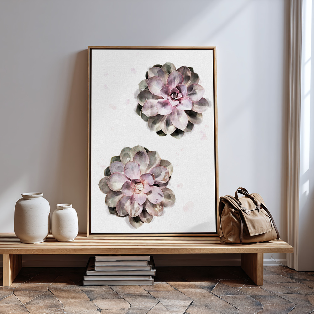 Canvas print - Succulent 02 in guest room