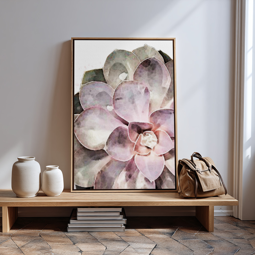 Canvas print - Succulent Close-up in guest room