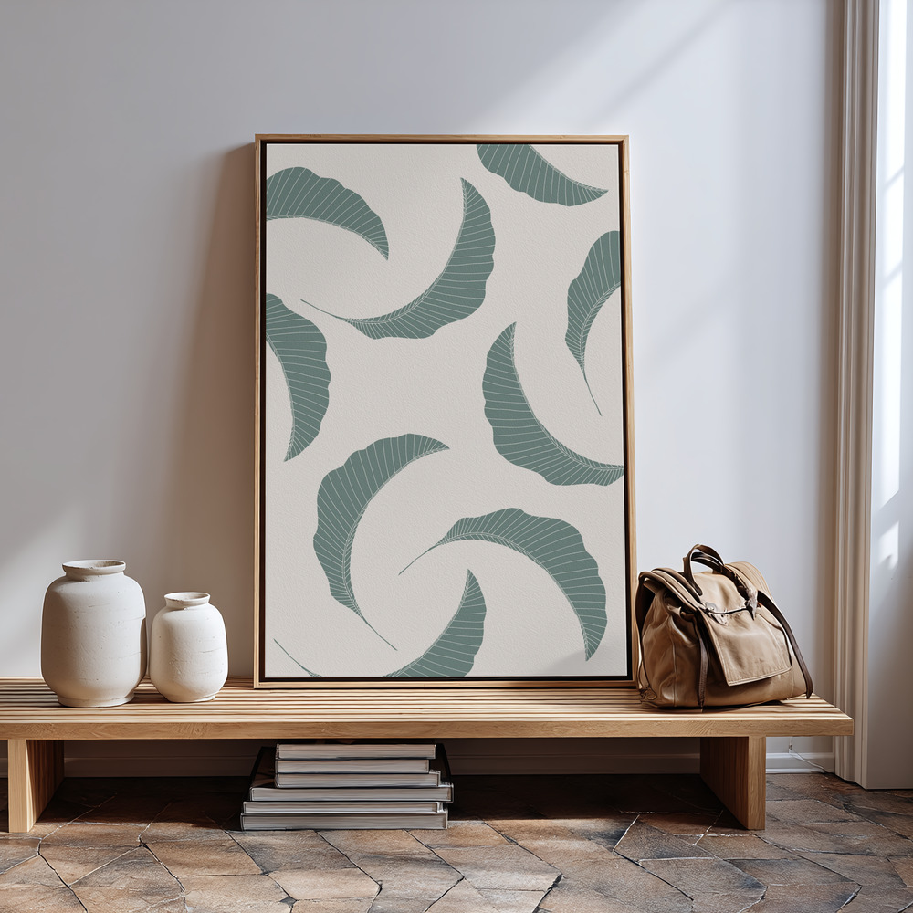 Canvas print - Banana Leaves Multiple in guest room