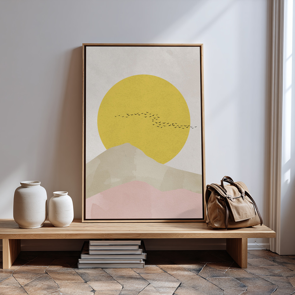 Canvas print - Rocky Mountains in guest room