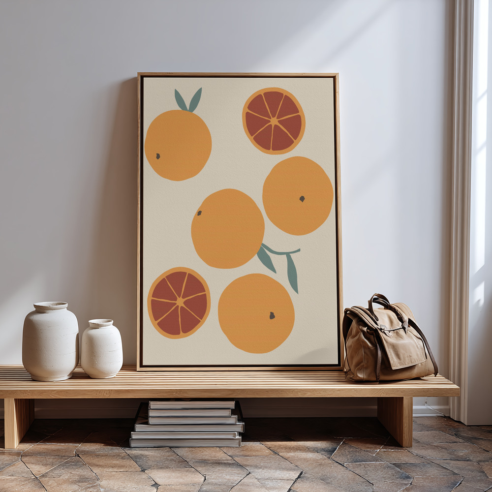 Canvas print - Blood Orange in guest room