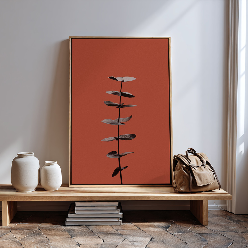 Stampe su tela - Eucalyptus Rust 04 in guest room