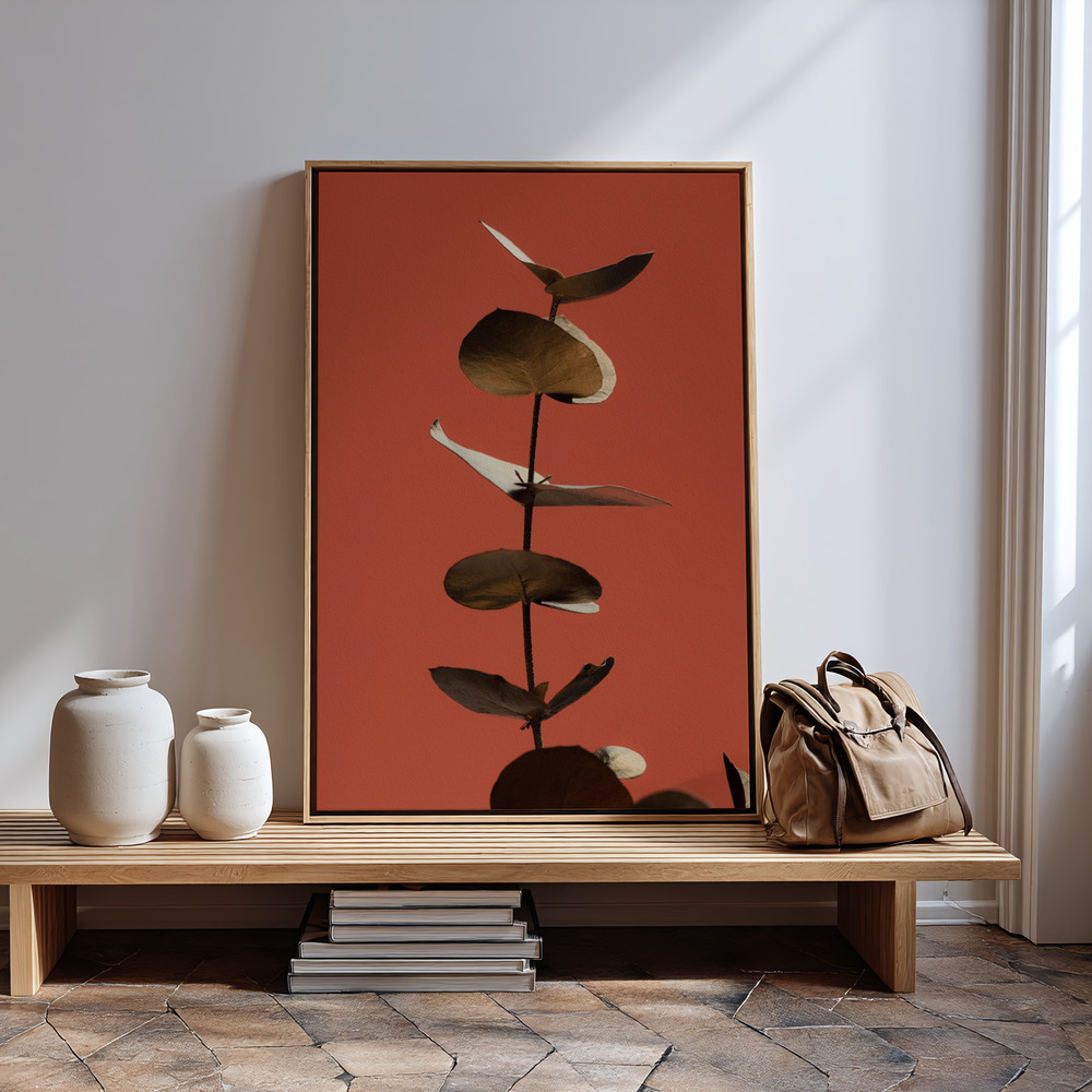 Stampe su tela - Eucalyptus Gold Rust 04 in guest room