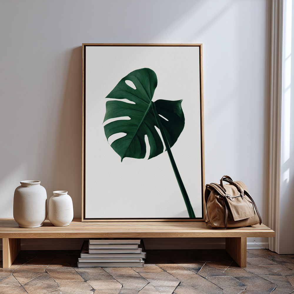 Obraz na płótnie - Monstera Natural 07 przy wejściu