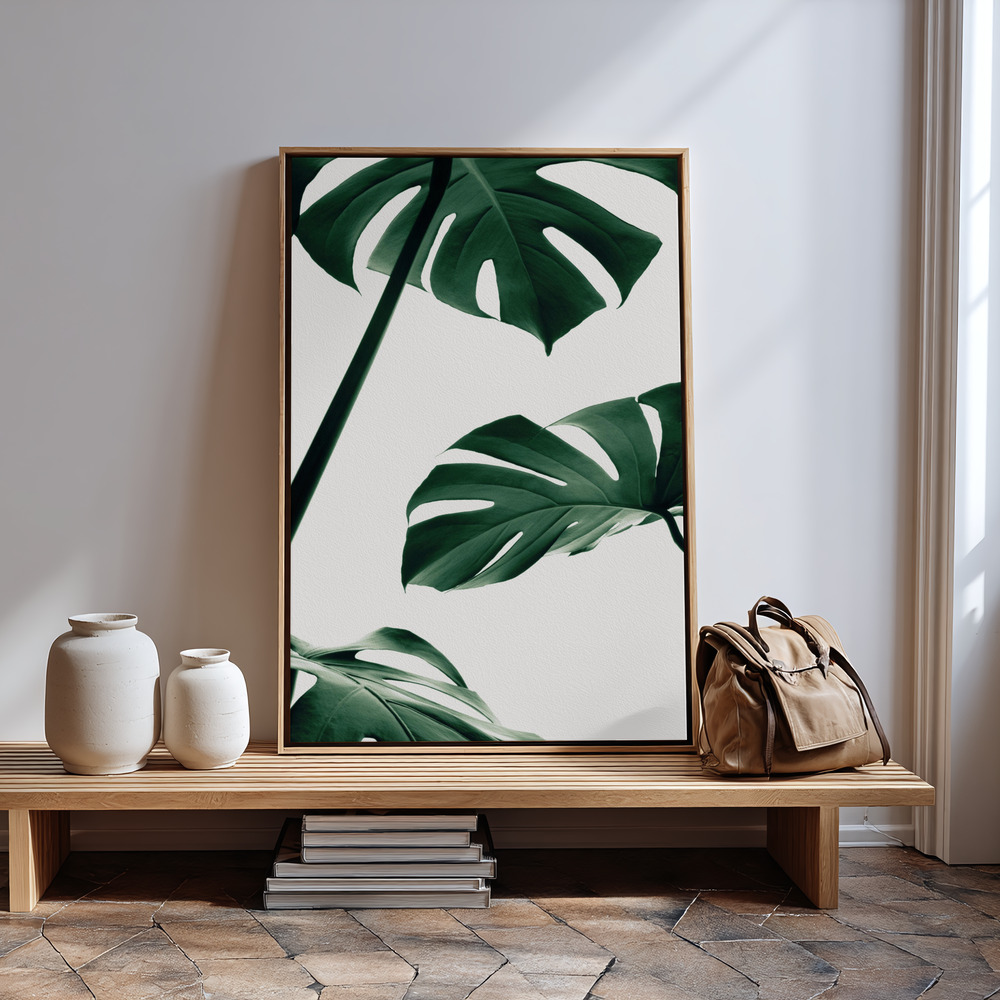 Obraz na płótnie - Monstera Natural 13 przy wejściu