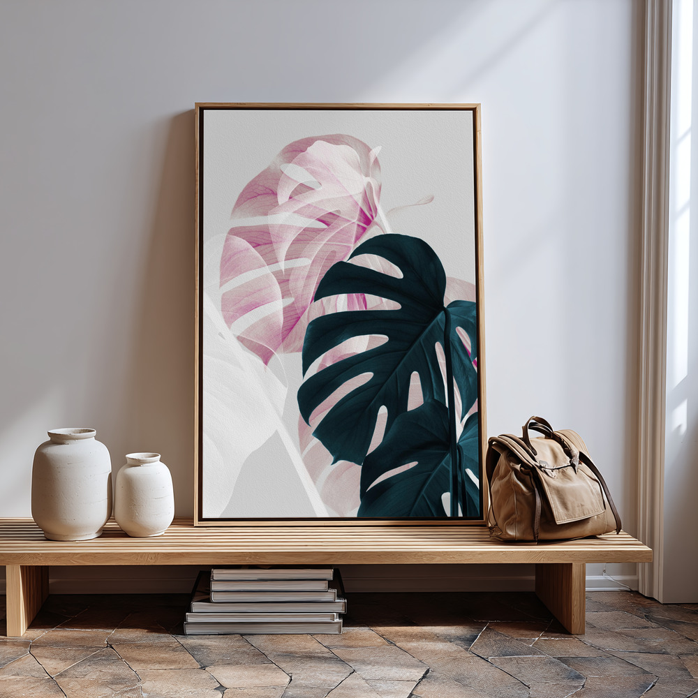 Canvas print - Monstera Creative 08 in guest room