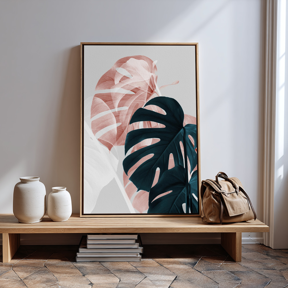 Canvas print - Monstera Creative 09 in guest room