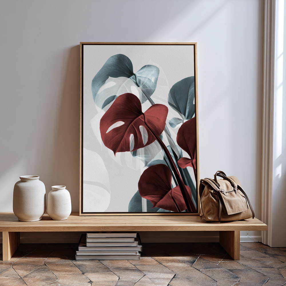 Canvas print - Monstera Creative 15 in guest room