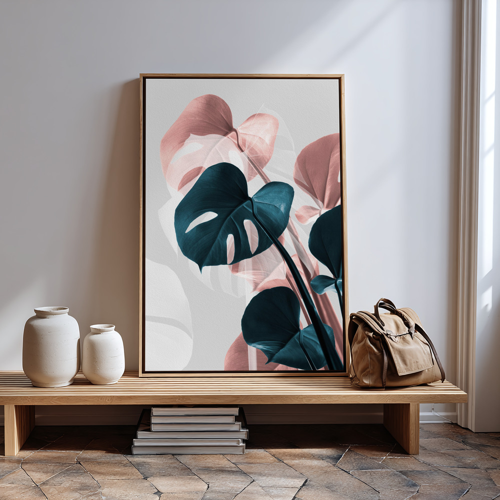 Canvas print - Monstera Creative 17 in guest room