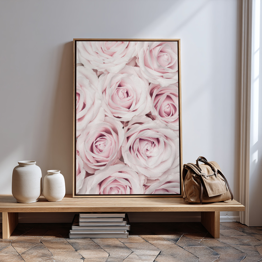 Obraz na płótnie - Pink Roses No 03 przy wejściu