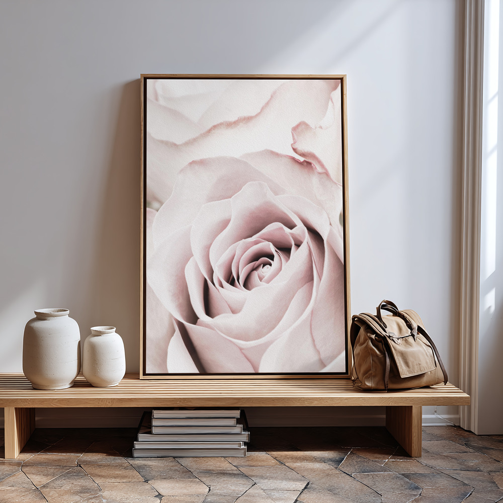 Obraz na płótnie - Pink Rose No 05 przy wejściu