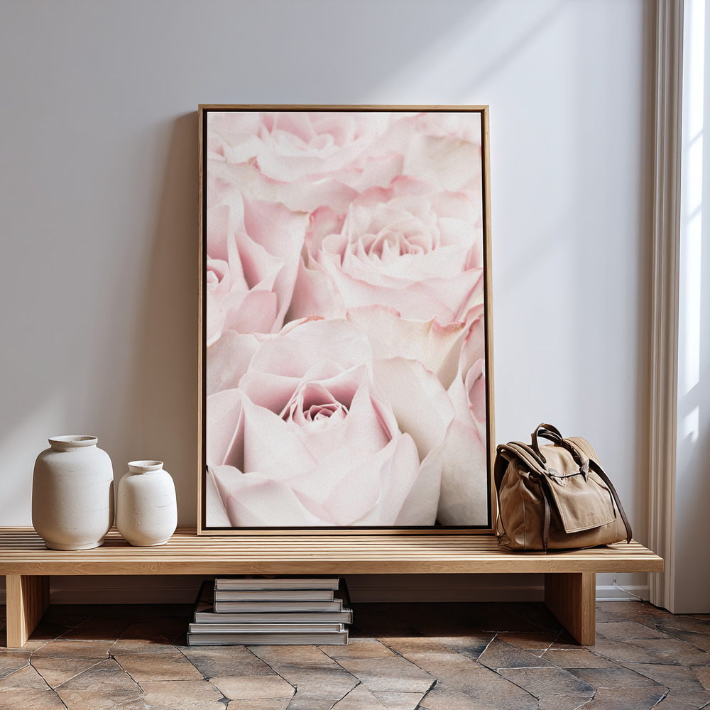 Obraz na płótnie - Pink Roses 05 przy wejściu