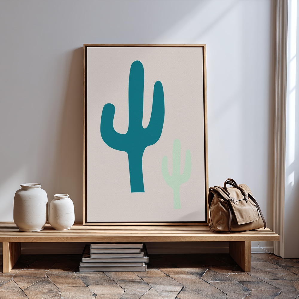 Toile - Cactus Beige à l'entrée