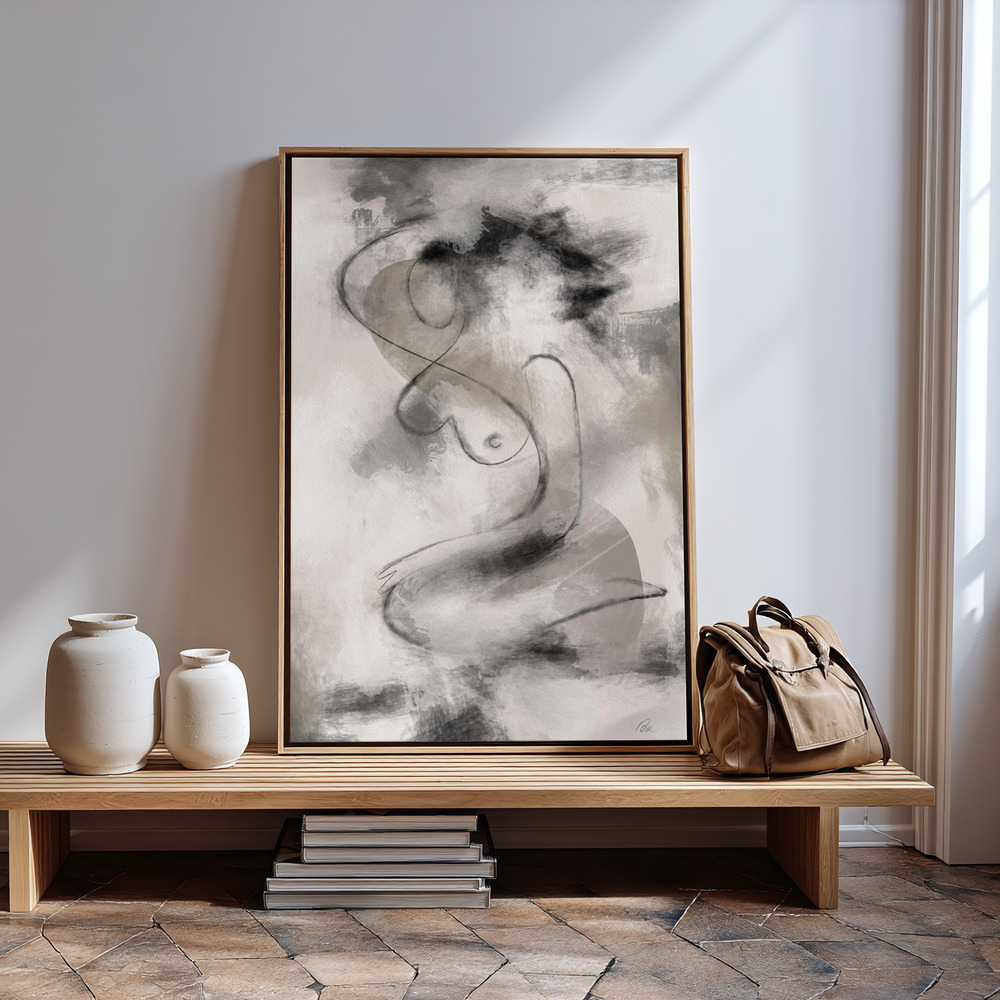 Canvas schilderi - Resting bij de ingang