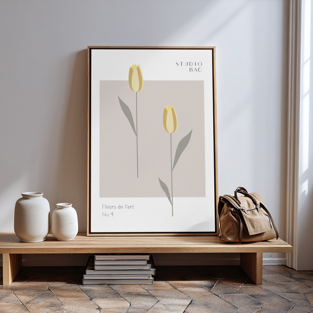 Canvas print - Tulips Studio Bac in guest room