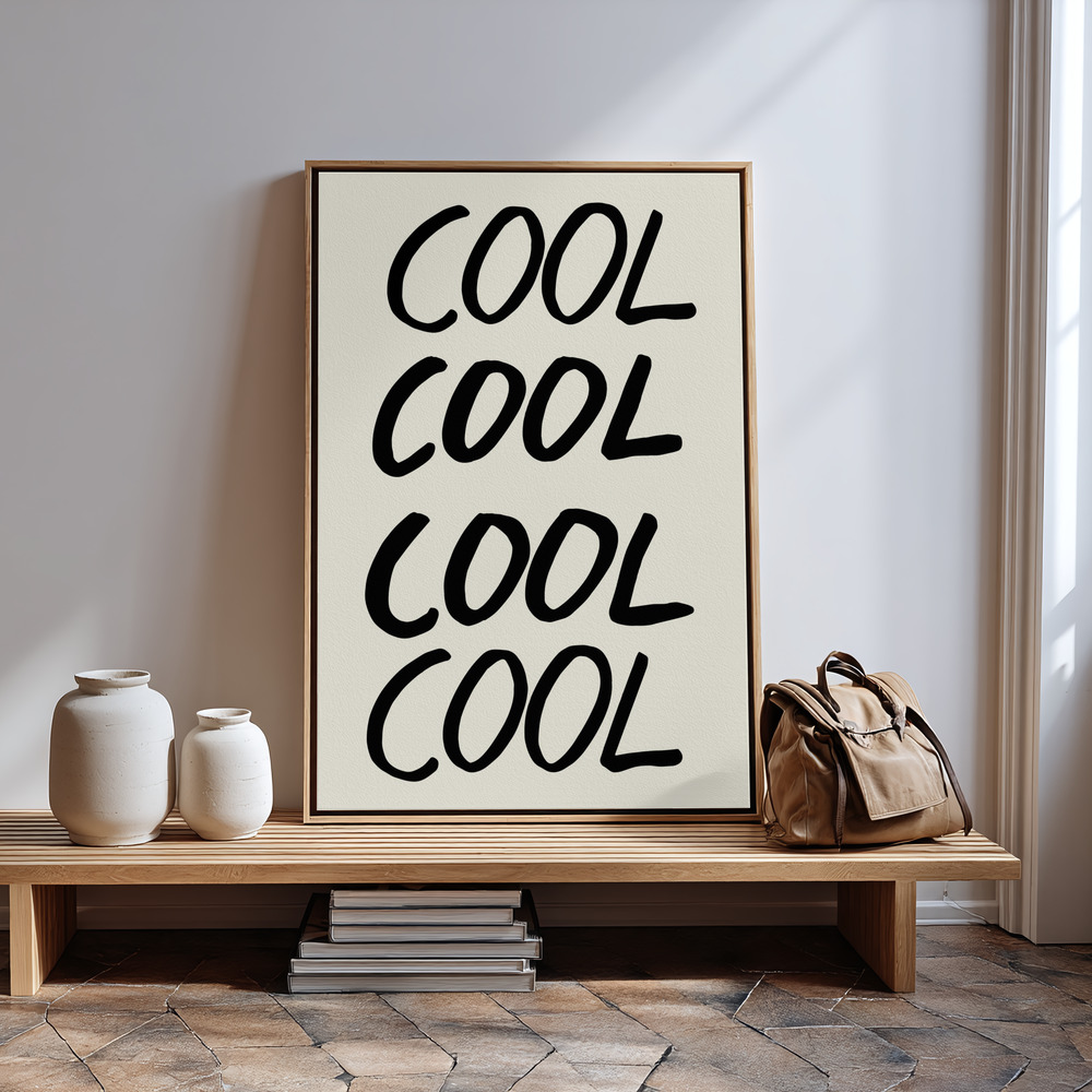 Canvas print - Cool Quote 01 in guest room