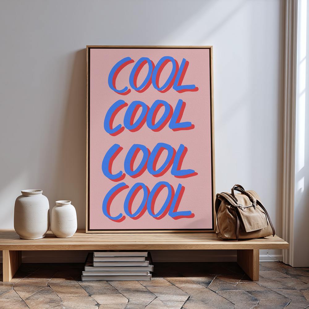Canvas print - Cool Quote 02 in guest room