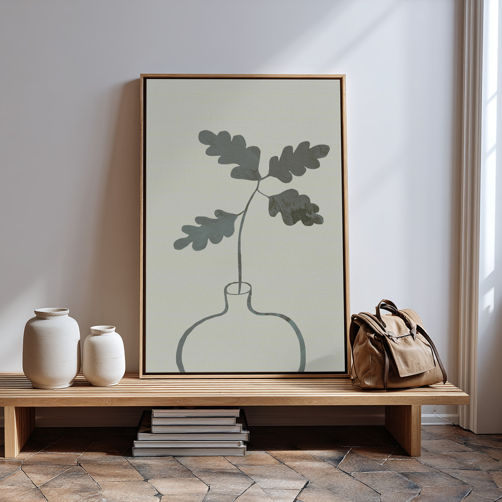 Obraz na płótnie - Green Oak Plant przy wejściu
