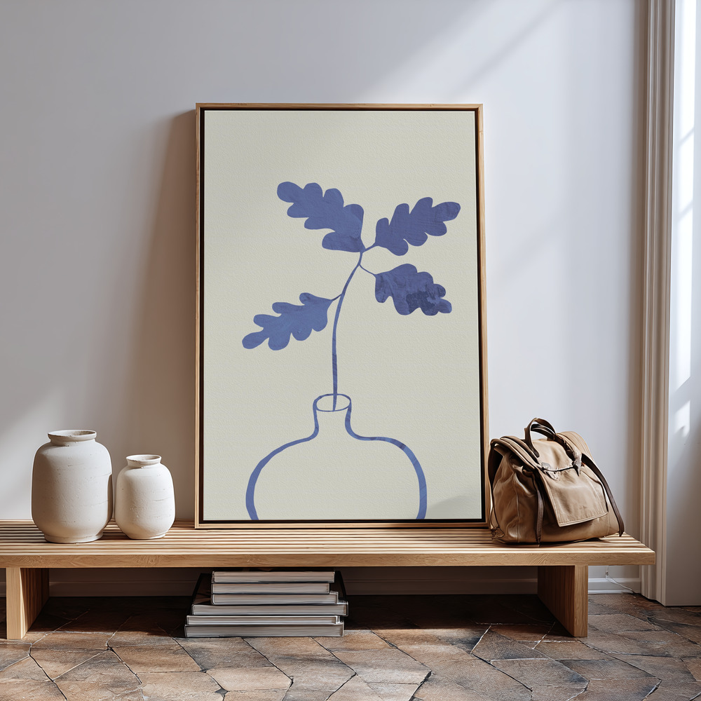 Canvas print - Blue Oak Plant in guest room