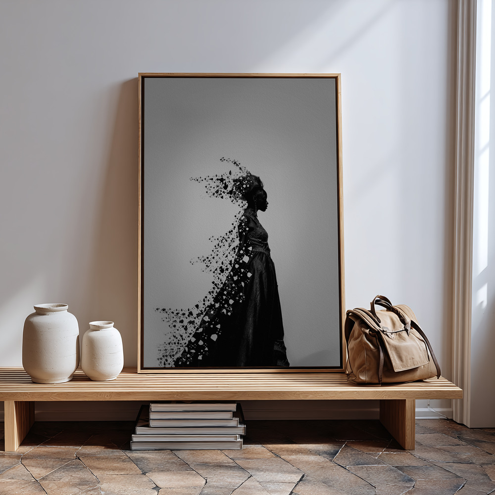 Toile - Elegant Fashion Model à l'entrée