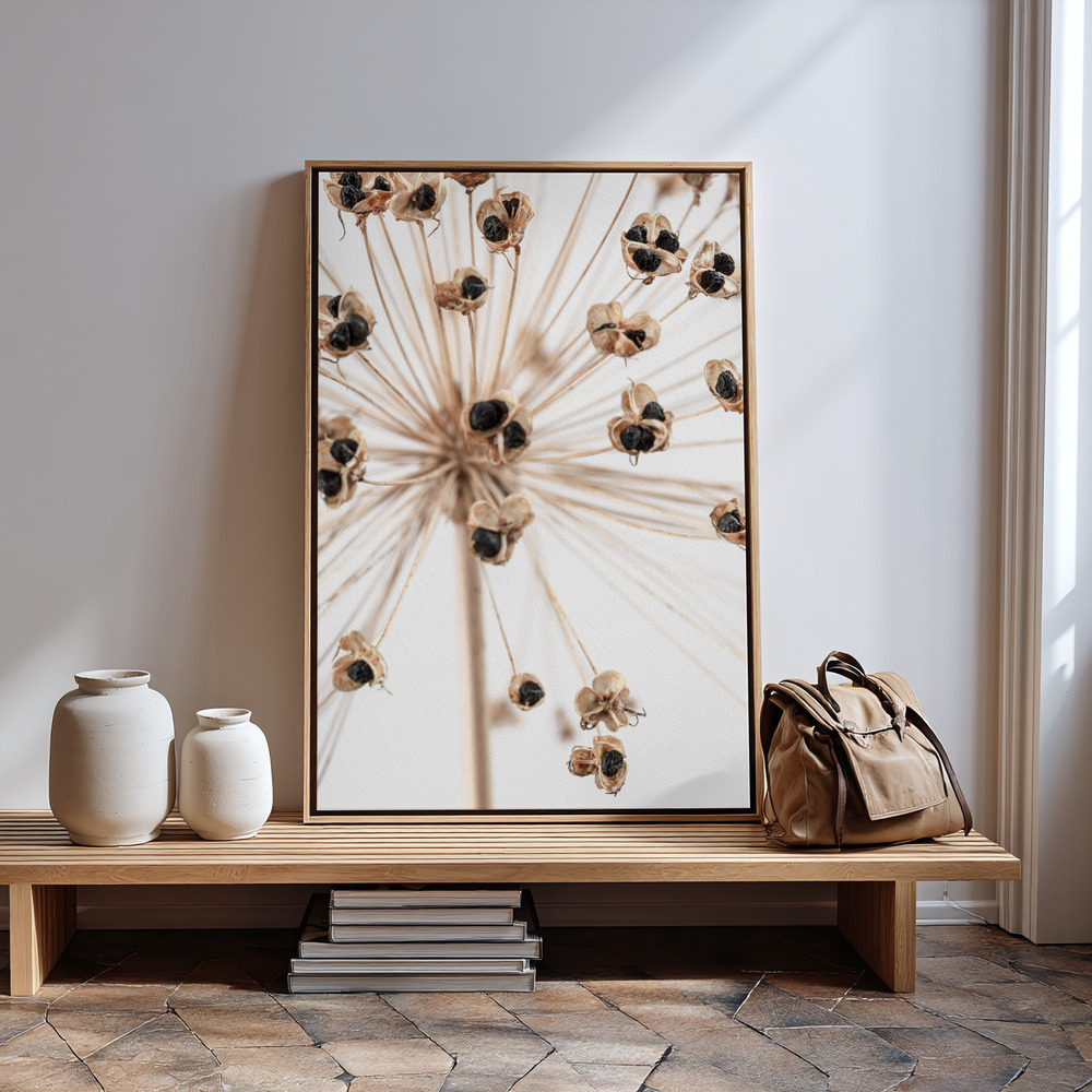 Canvas print - Dried Flower 7 in guest room