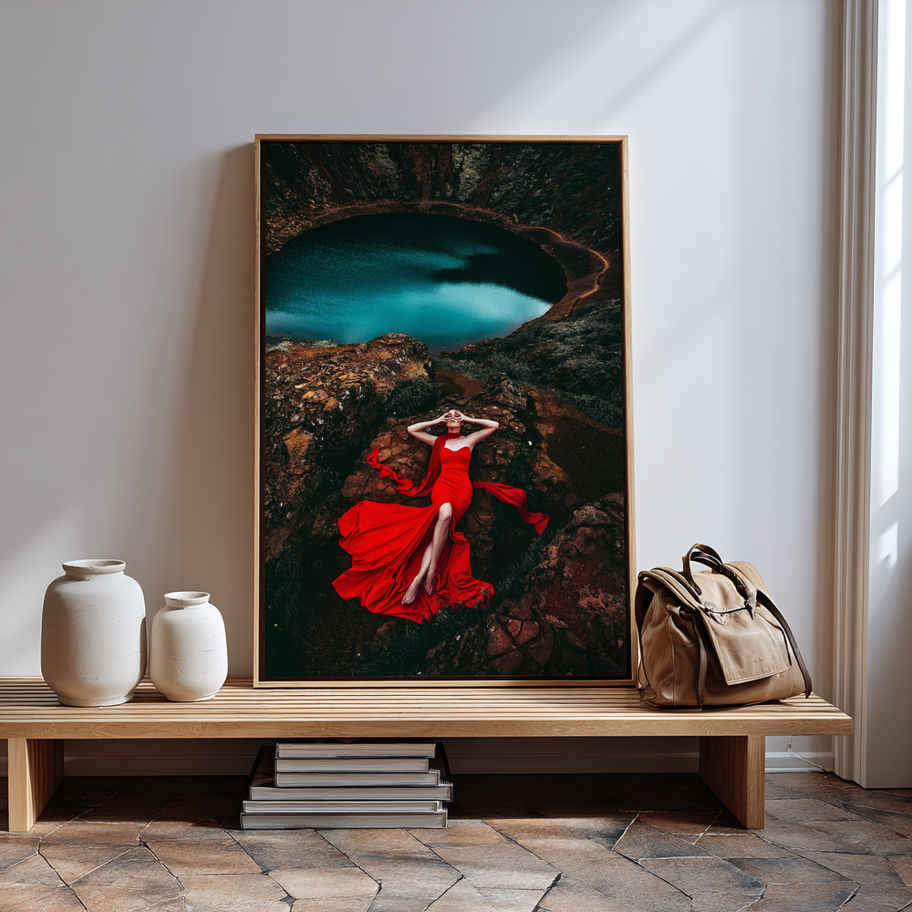 Canvas print - If Your Heart is a Volcano in guest room