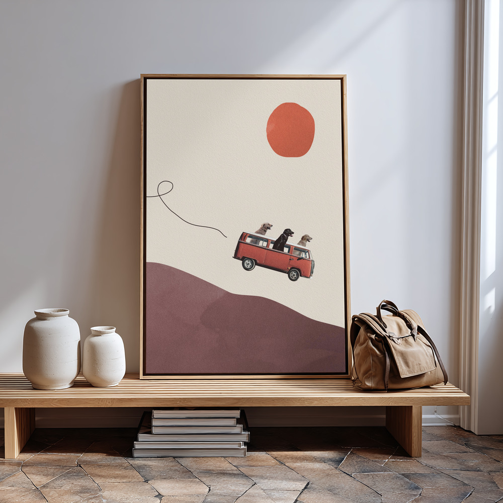 Canvas print - Adventure gang in guest room