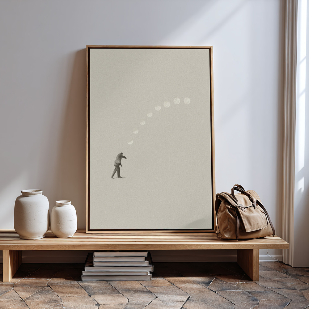 Canvas schilderi - Lucky shot bij de ingang