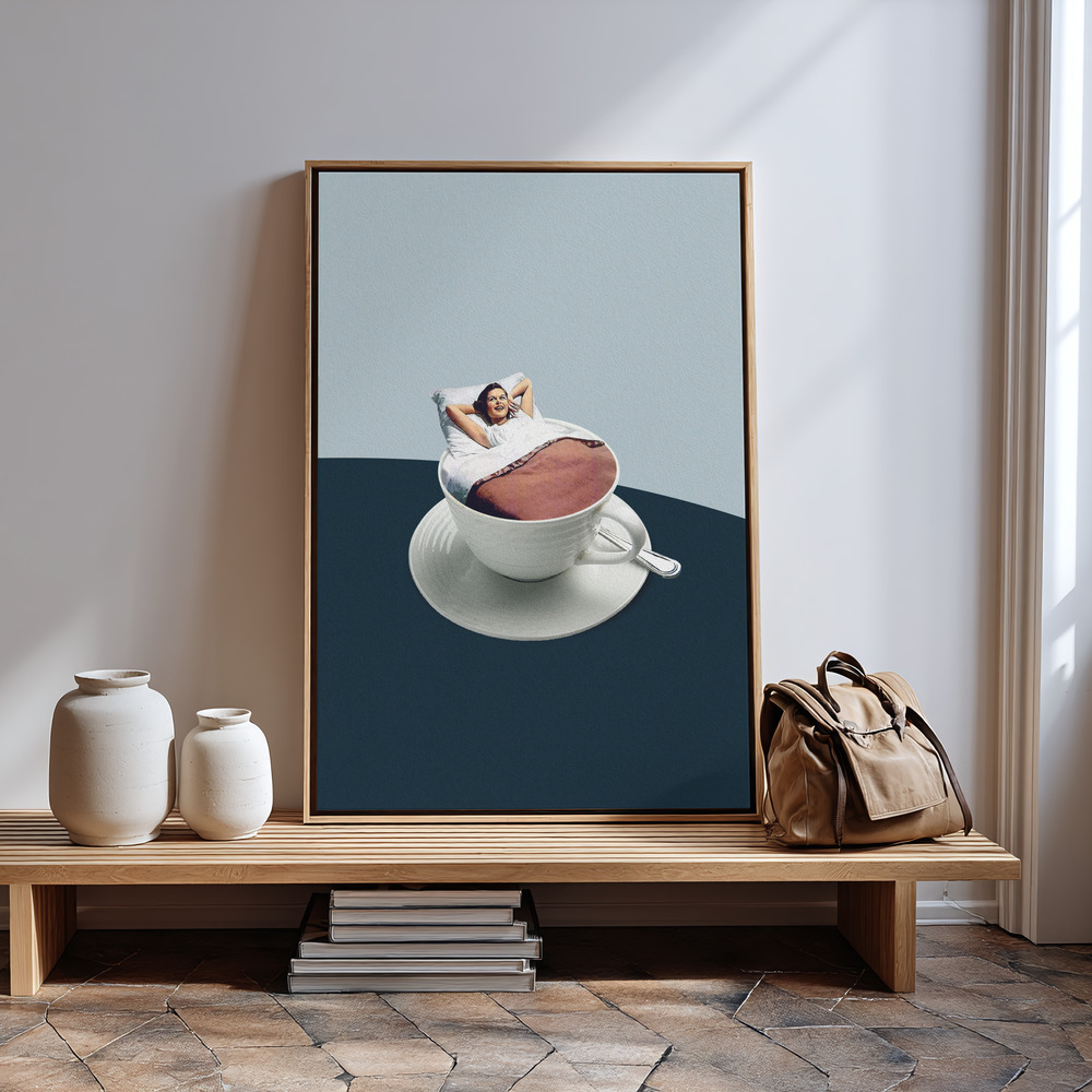 Canvas print - Morning rituals in guest room
