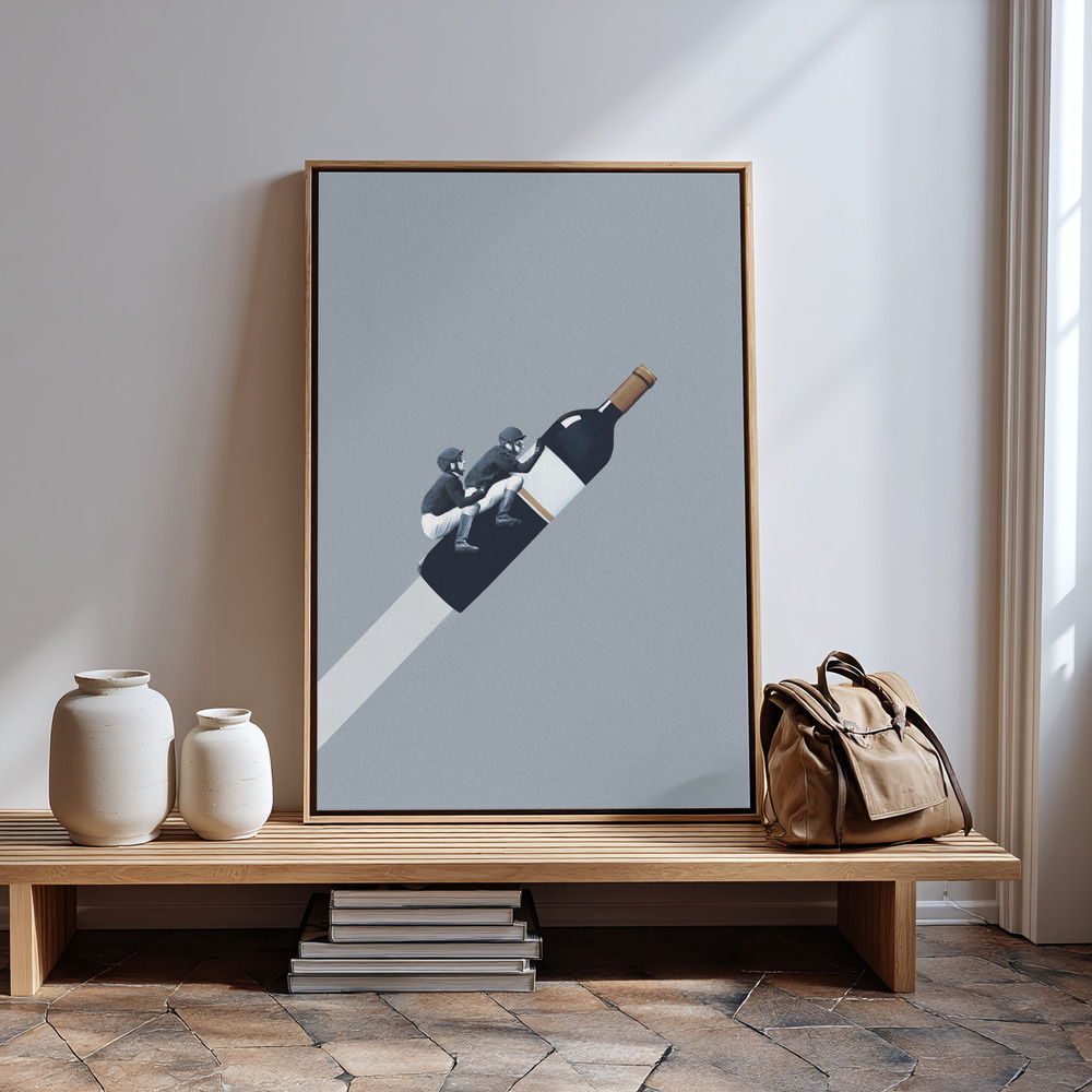 Canvas print - We ride until dawn in guest room