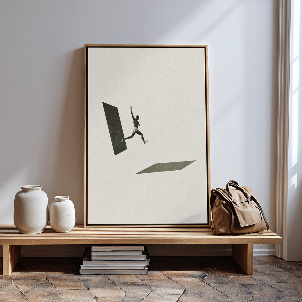 Canvas schilderi - Not the one to wait bij de ingang