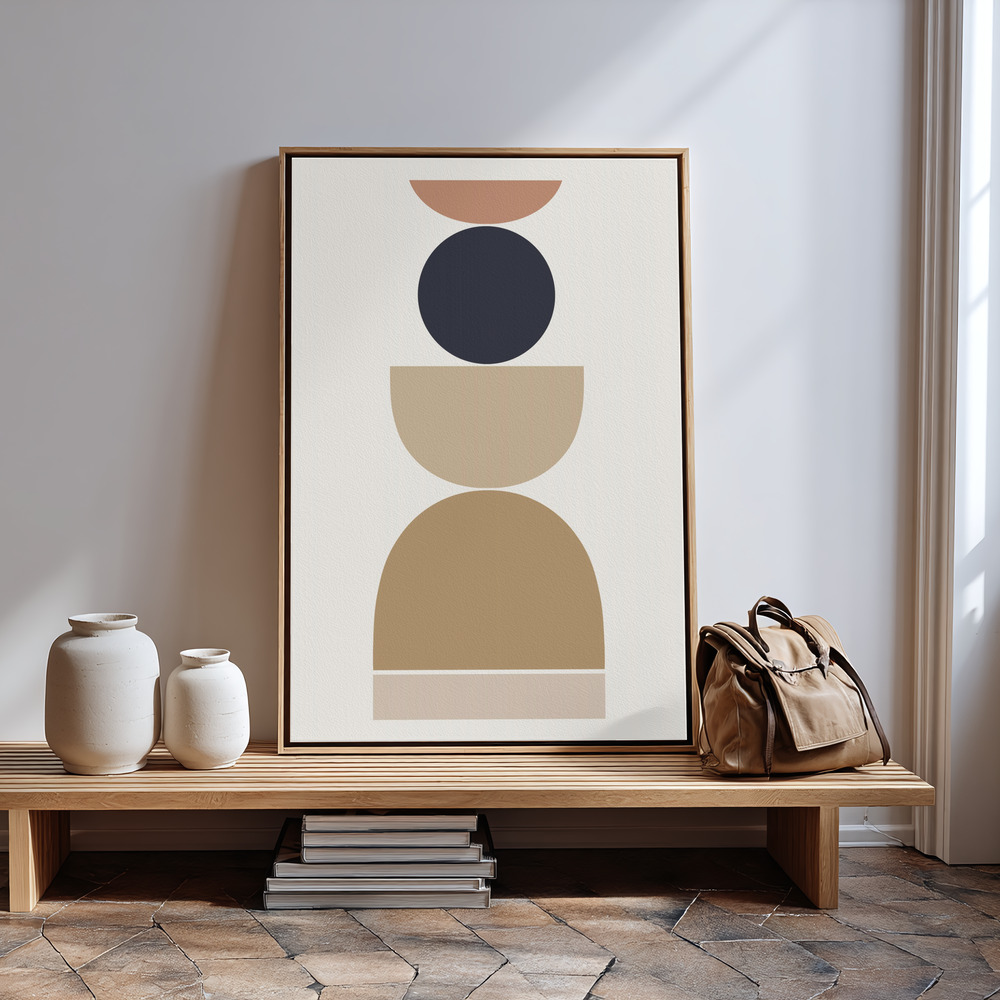 Canvas print - Loving Shapes in guest room